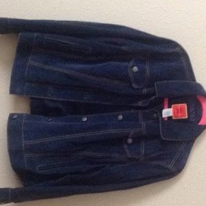 Never worn Suede jean jacket